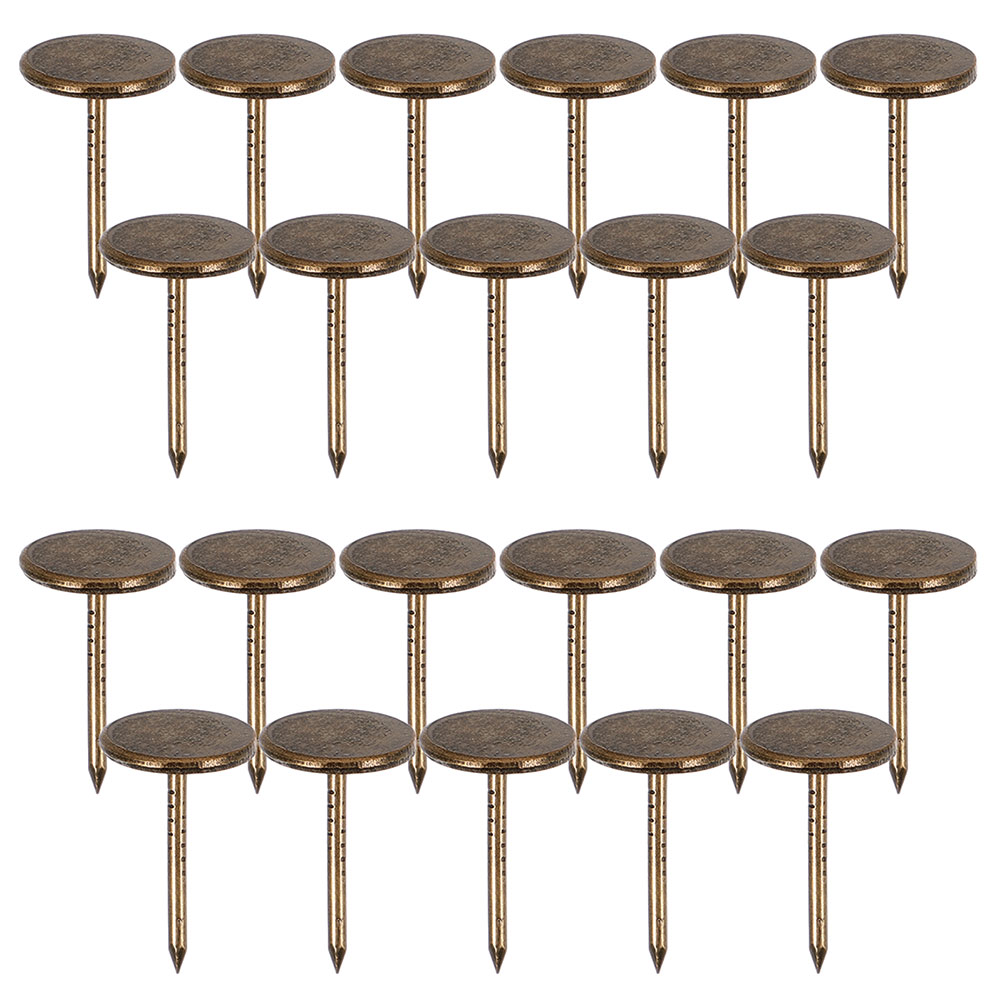 Art Craft Upholstery - 150個入り ブロンズ製 平頭 ヴィンテージ風 メタル装飾鋲 壁掛けアート