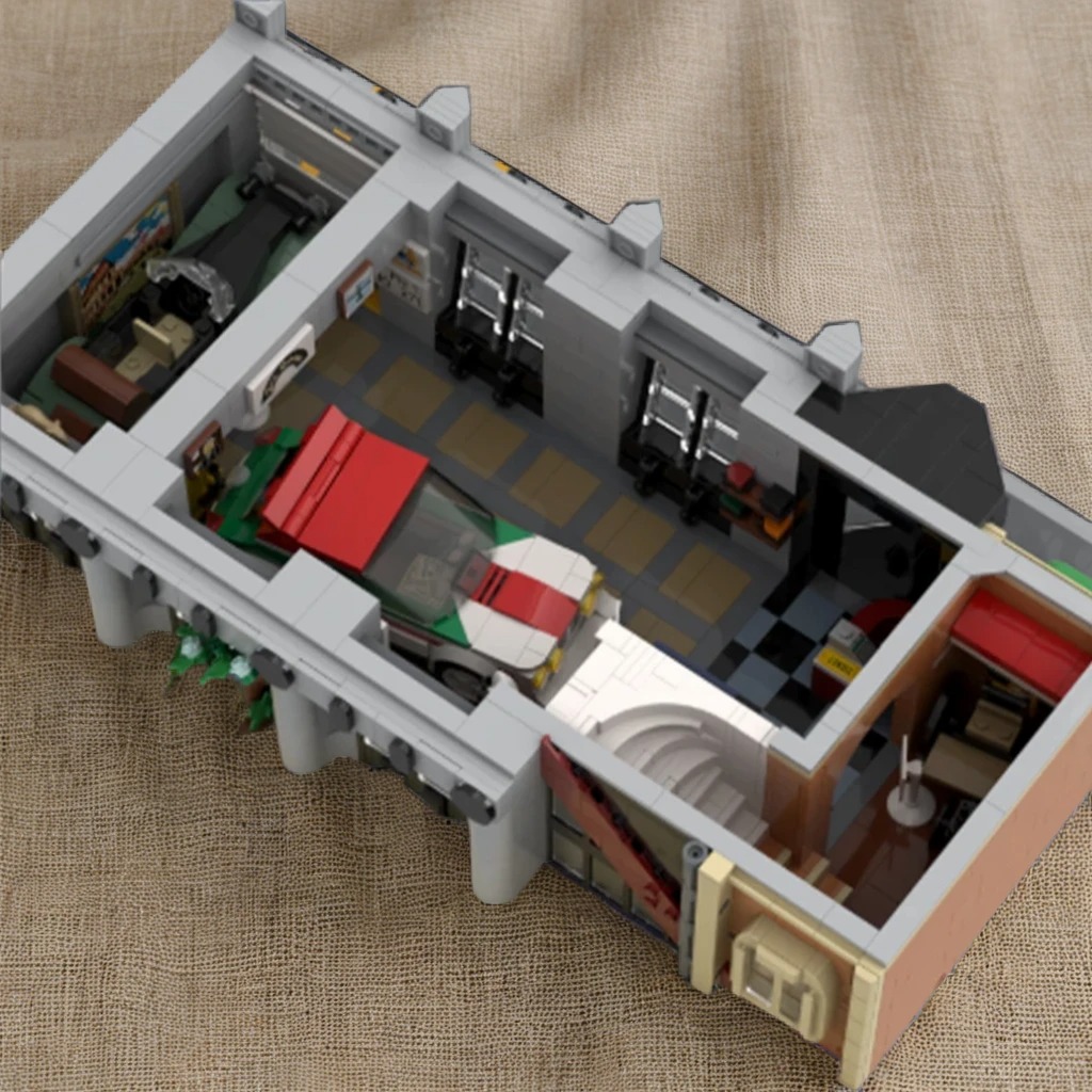 Art Craft Museum - 4135ピース MOCモジュラービルディング モジュラーモータースポーツ博物館 モデルビルディングブロック 建築玩具 クリスマスギフト