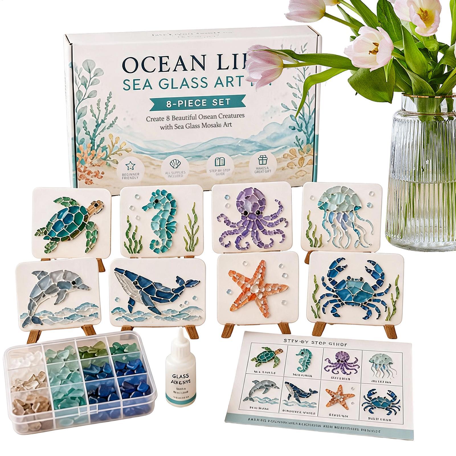 Art Craft Kits For Adults - ガーデンブルームモザイクアートDIYクラフトキット コテージコア ワイルドフラワーガーデン 昆虫モザイク作成用品 花と蝶の手作りギフト