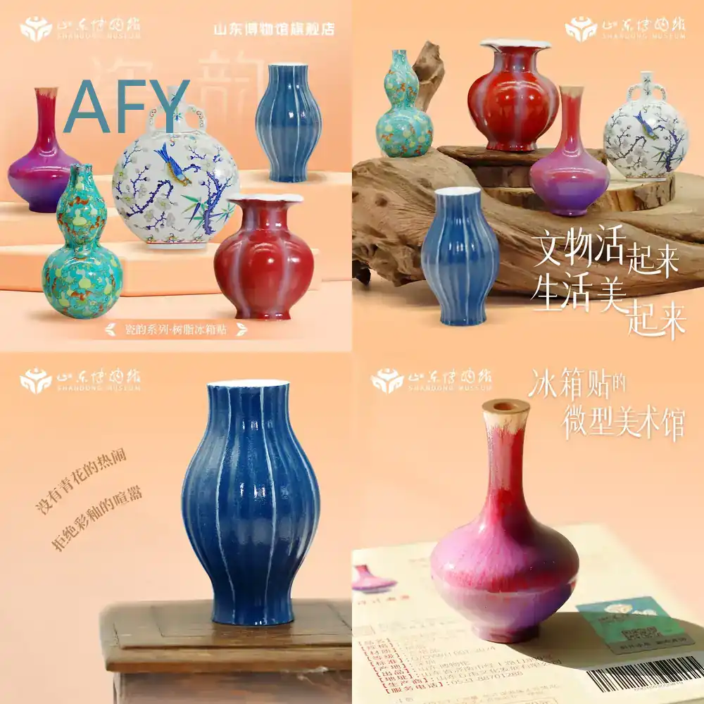 Art Craft Museum - 樹脂製冷蔵庫ステッカー、美術館のお土産、家の装飾、キッチンアクセサリー、冷蔵庫マグネット、アートクラフト、コレクターズアイテム