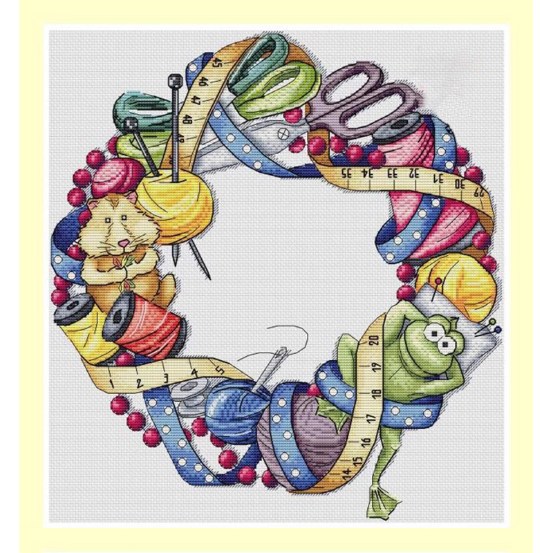 Art Craft And Cloth - 刺embroideryクロスステッチ完全キット、クロスステッチセット、パンチ針、クラフト、DIY、11269