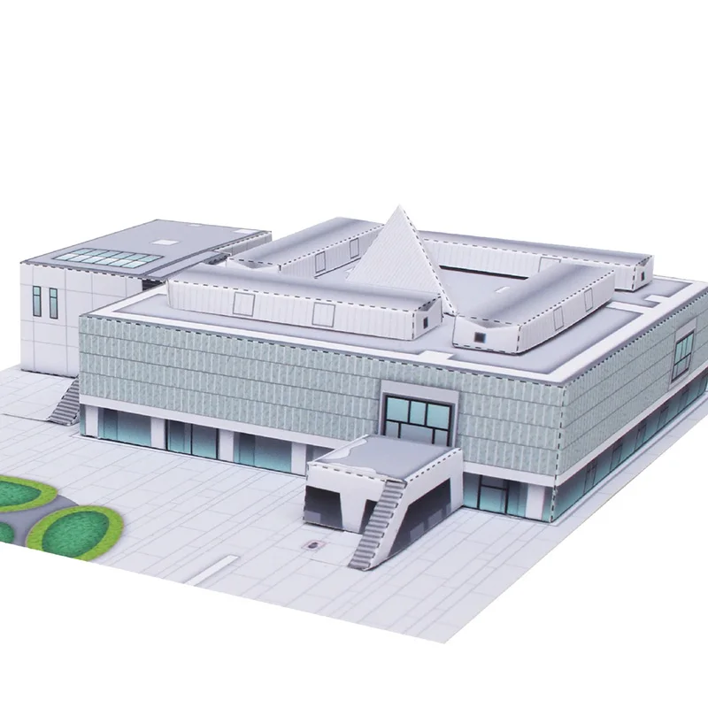 Art Craft Museum - 子供と大人のためのミニ折りたたみ紙モデル、日本国立博物館、3Dペーパークラフトハウス、DIYアート、折り紙ビル、クラフトおもちゃ、QD-125