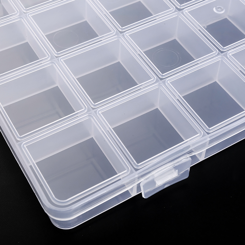 Art Craft Organizer - プラスチッククリアオーガナイザーボックスビーズ収納容器クラフトジュエリー釣具部品収納用の調節可能な仕切り付き