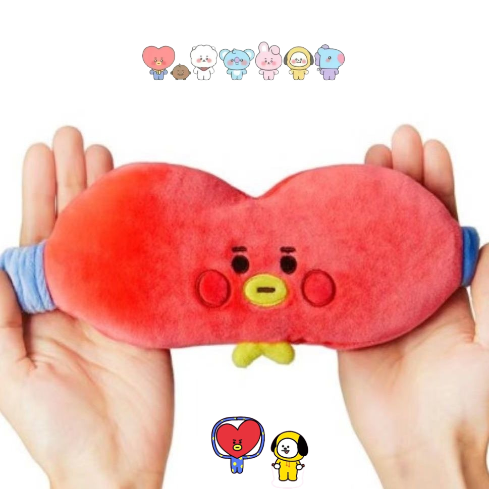 Art Craft Eyes - BT21漫画のかわいいぬいぐるみアイマスク カワイイ 男女兼用 旅行 オフィス 昼寝