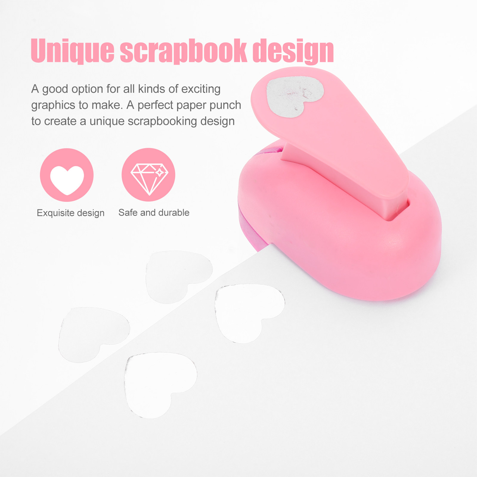 Art Craft Easy - DIYクラフト、スクラップブック、アートプロジェクト、カード作成、フォトアルバム、封筒、日記、ラベル、タグ、手作りに使える使いやすいポータブルペーパーパンチ