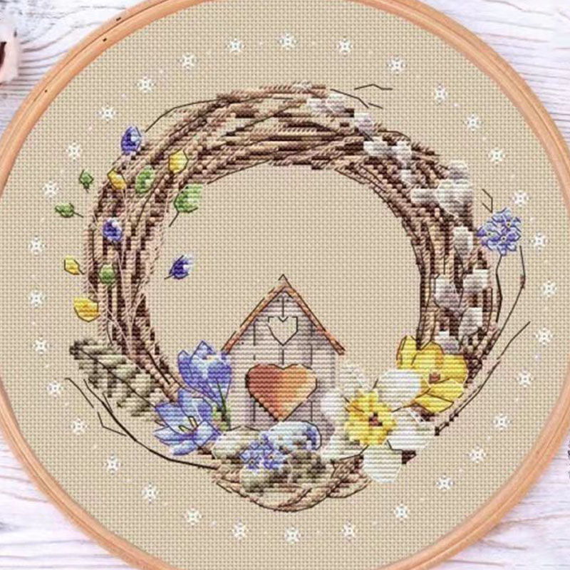 Art Craft And Cloth - 325点のクロスステッチキットセット、刺繍用クロスステッチ、クロスステッチコンプリートキット、ステッチクロスステッチセット、ニードルアート＆クラフトDIY