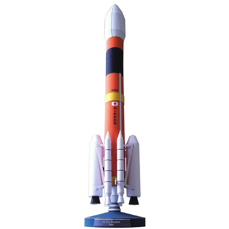 Art And Craft Rocket - 日本 H-2A ロケットスペース折り紙アート折りたたみミニ手作り 3D 紙モデル SF