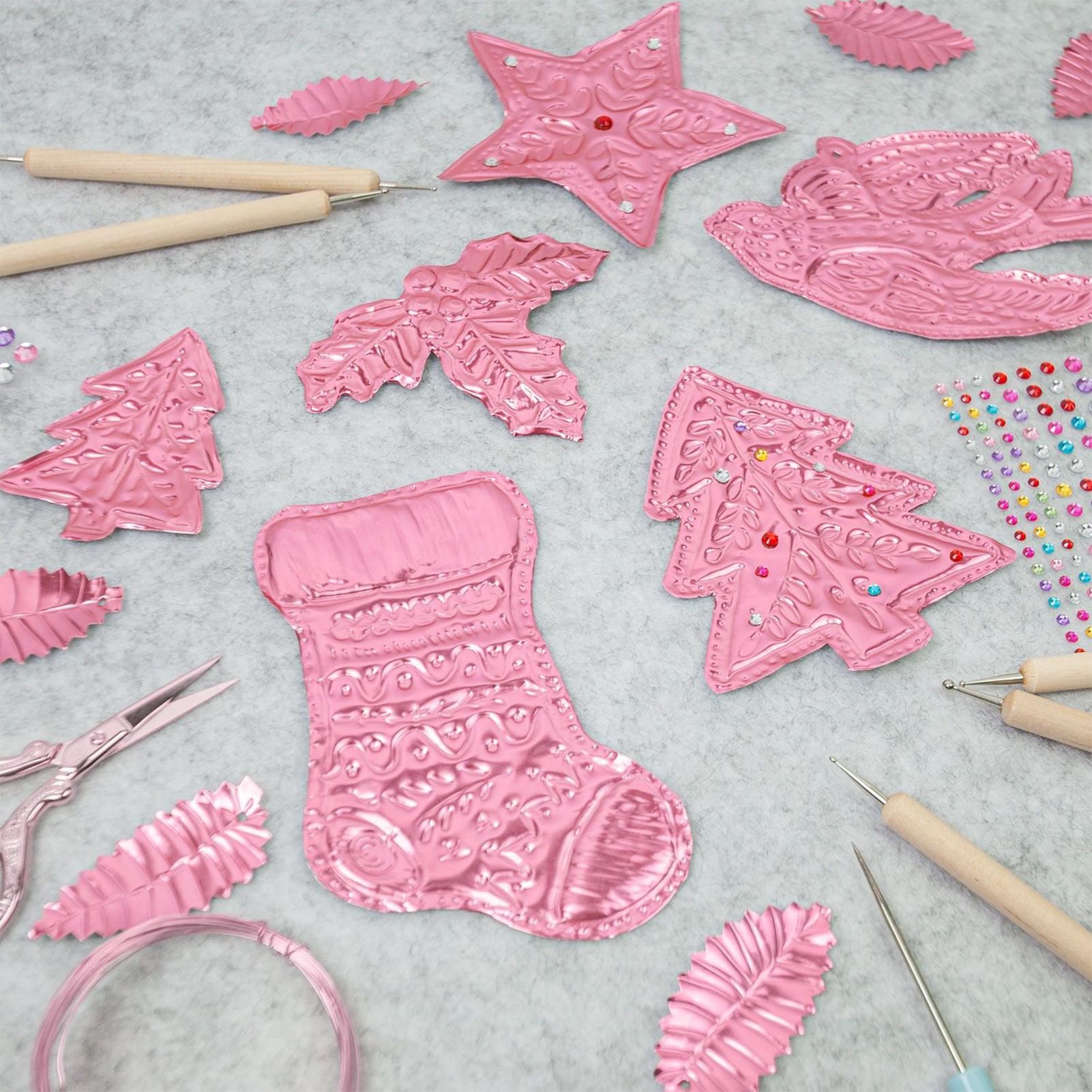 エンボス箔 8枚 アルミクラフト用品 エンボスシート 箔紙  - Art Craft Paper のレビューと価格