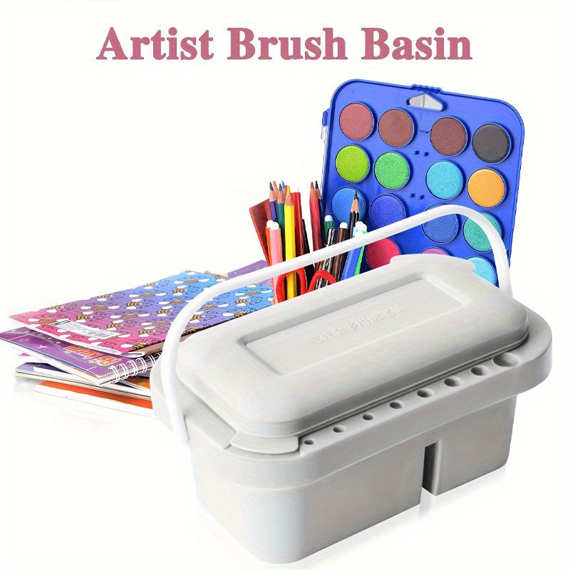 3-in-1ペイントブラシクリーナーバスケット（パレット＆蓋 - Gouache Paint Set のレビューと価格