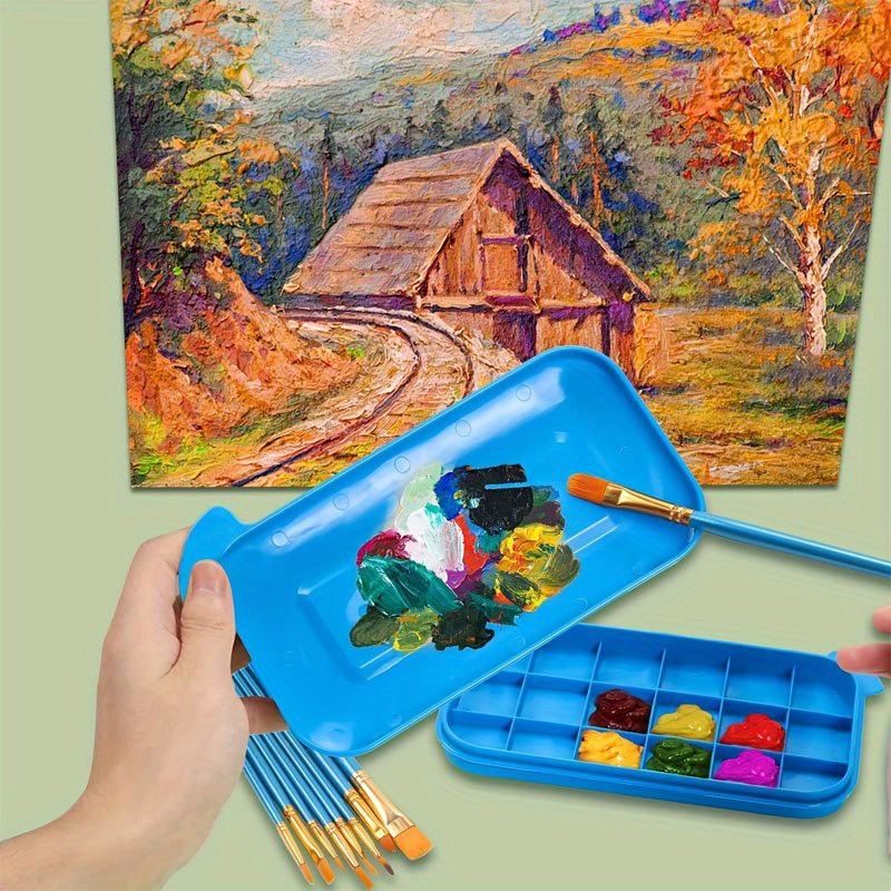 3-in-1ペイントブラシクリーナーバスケット（パレット＆蓋 - Gouache Paint Set のレビューと価格