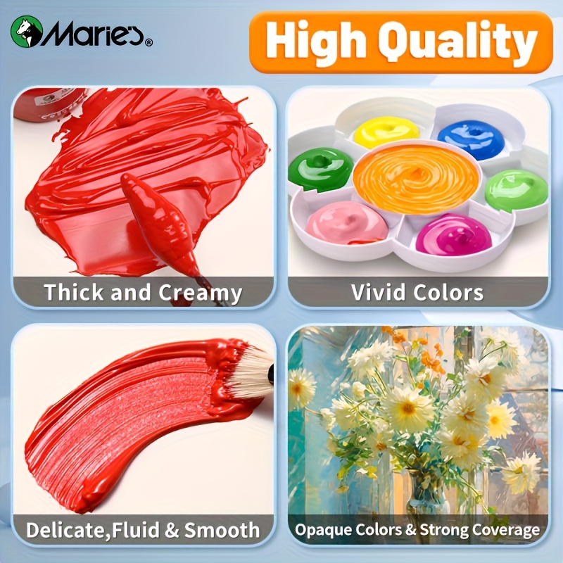 ガッシュ絵の具セット 36色 12mL/0.4オンス、キャン - Gouache Paint Set のレビューと価格