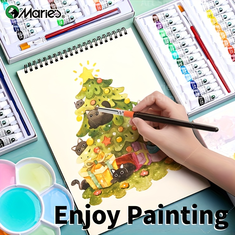 ガッシュ絵の具セット 36色 12mL/0.4オンス、キャン - Gouache Paint Set のレビューと価格