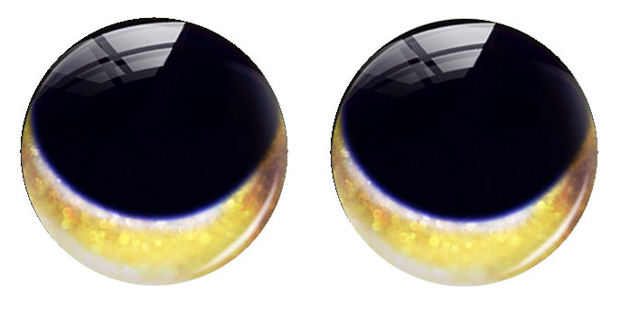 丸い手作りの瞳が揺れるラグドールおもちゃの目玉、人形の虹彩、 - Art Craft Eyes のレビューと価格