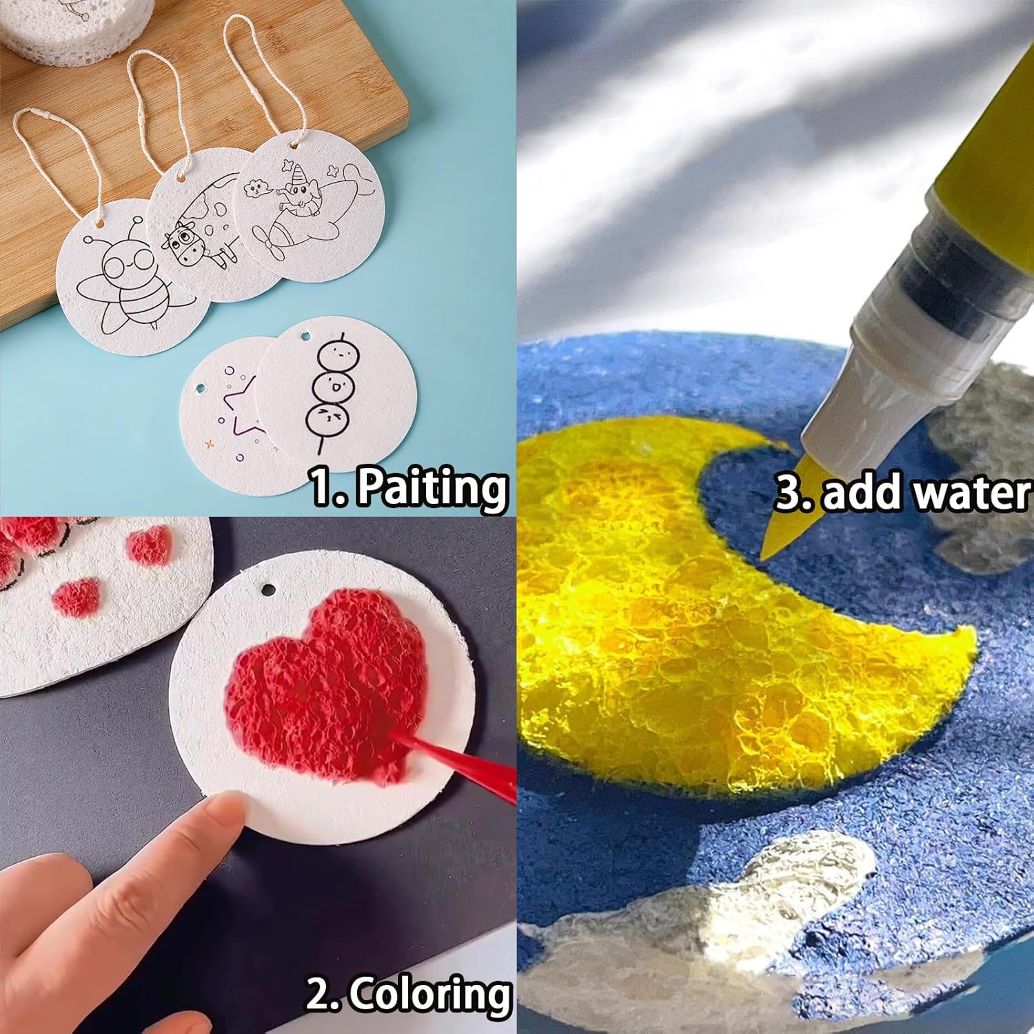3D立体発泡テクスチャ絵画紙セット 子供用 DIYアートクラ - Art Craft Paper のレビューと価格