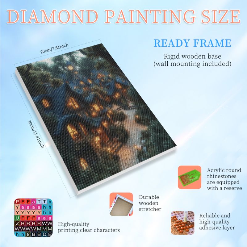 RUOPOTY フレーム付きハウス 5d ダイヤモンドペイン - Art Craft Kits For Adults のレビューと価格