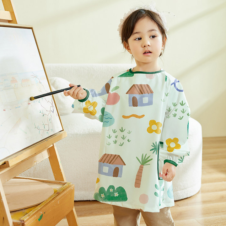 子供用防水アートカバーシャツ長袖ペイントエプロン幼稚園の美術 - Art Craft For Preschool のレビューと価格
