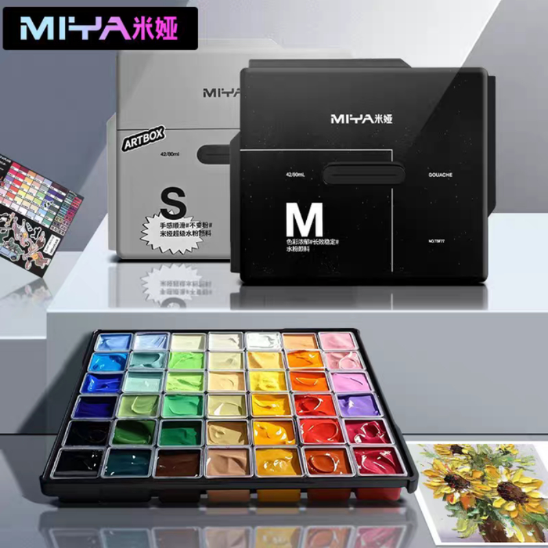 MIYA ガッシュペイント ジェリーセット M7 24/36 - Gouache Paint Set のレビューと価格