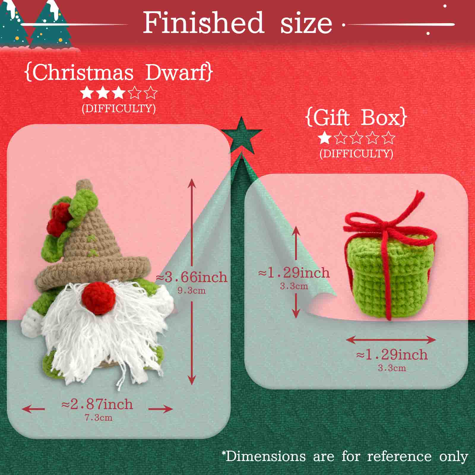 YAMAXIN 2個入り クリスマステーマの編み物キット 初 - Art Craft Easy のレビューと価格