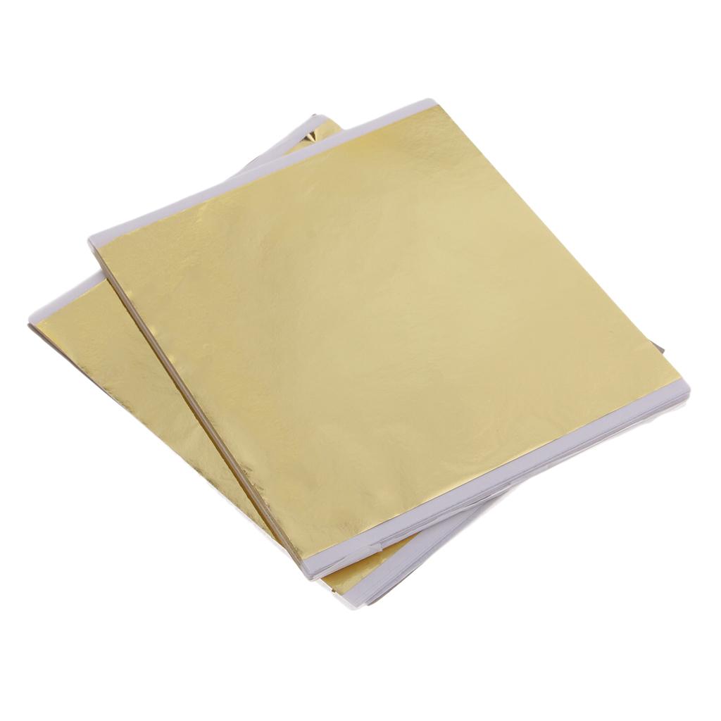 100枚 14cm ゴールドリーフシート 金箔工芸 DIY  - Art Craft Paper のレビューと価格