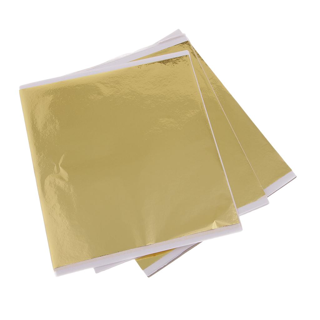 100枚 14cm ゴールドリーフシート 金箔工芸 DIY  - Art Craft Paper のレビューと価格