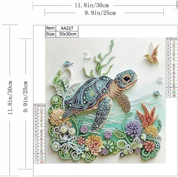 海亀動物ダイヤモンドペインティングキット 大人初心者向けDI - Art Craft Kits For Adults のレビューと価格