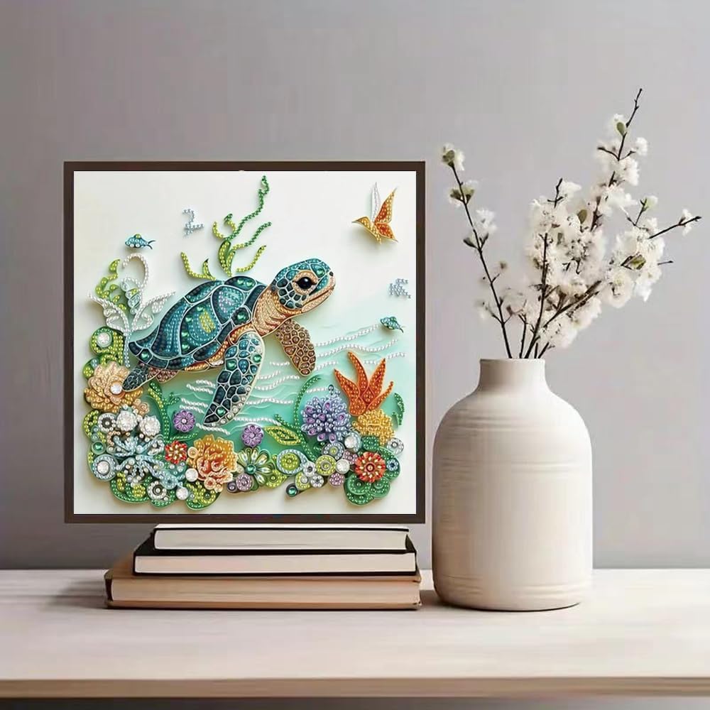 海亀動物ダイヤモンドペインティングキット 大人初心者向けDI - Art Craft Kits For Adults のレビューと価格