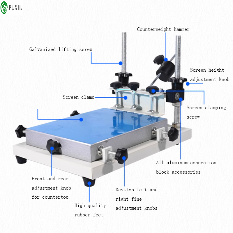 小型手動フラットベッドシルクスクリーン印刷機 手動スクリーン - Silk Screen Printing のレビューと価格