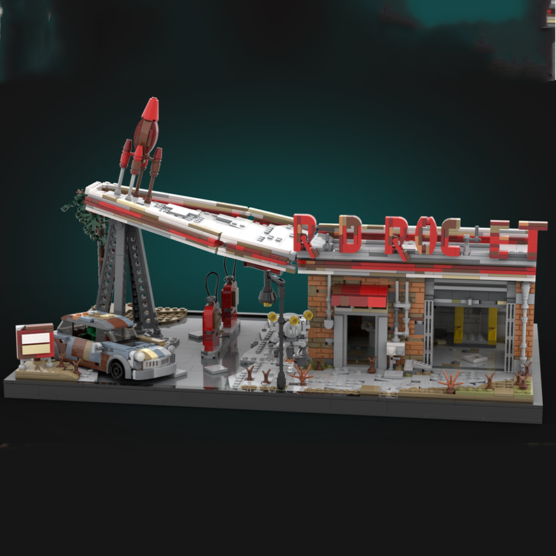 2168ピース MOC レッドロケット フォールアウト4 デ - Art And Craft Rocket のレビューと価格