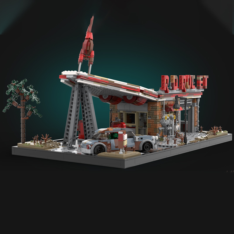 2168ピース MOC レッドロケット フォールアウト4 デ - Art And Craft Rocket のレビューと価格