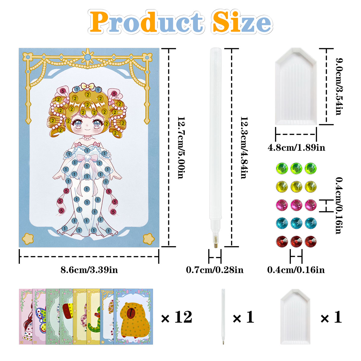 16個入り宝石キットDIYアートクラフトセット簡単で楽しいダ - Art Craft Easy のレビューと価格