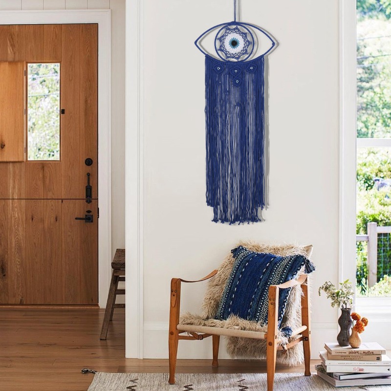 北欧の手織り邪視除けタペストリー、トルコのナザール壁掛けアー - Art Craft Eyes のレビューと価格