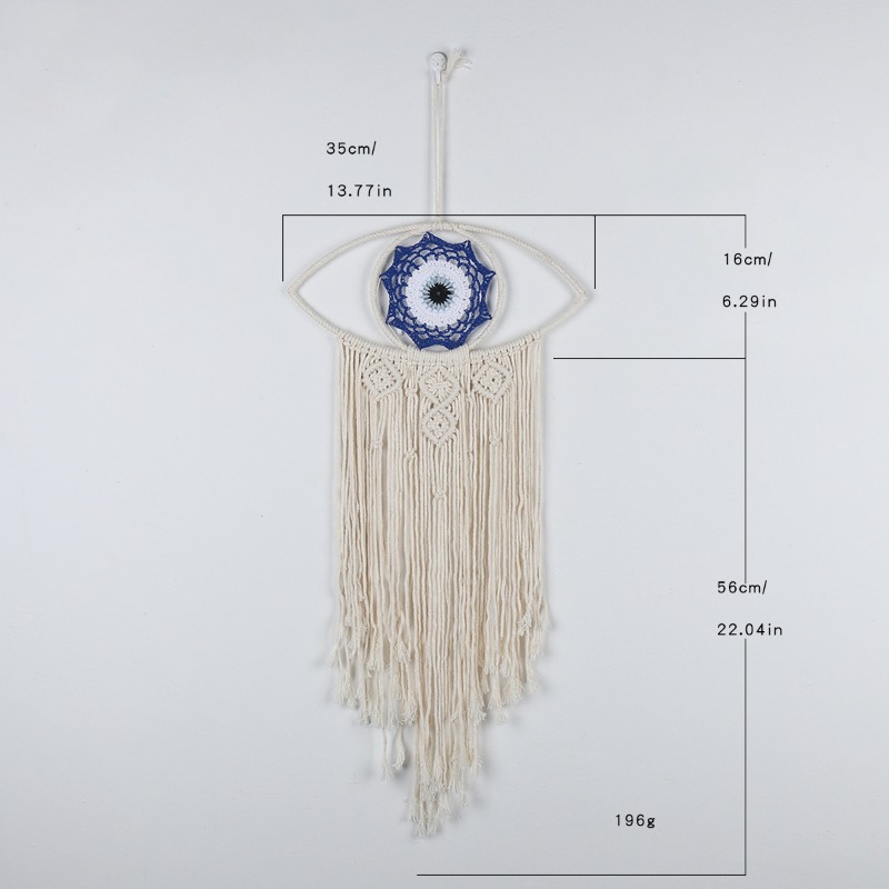 北欧の手織り邪視除けタペストリー、トルコのナザール壁掛けアー - Art Craft Eyes のレビューと価格