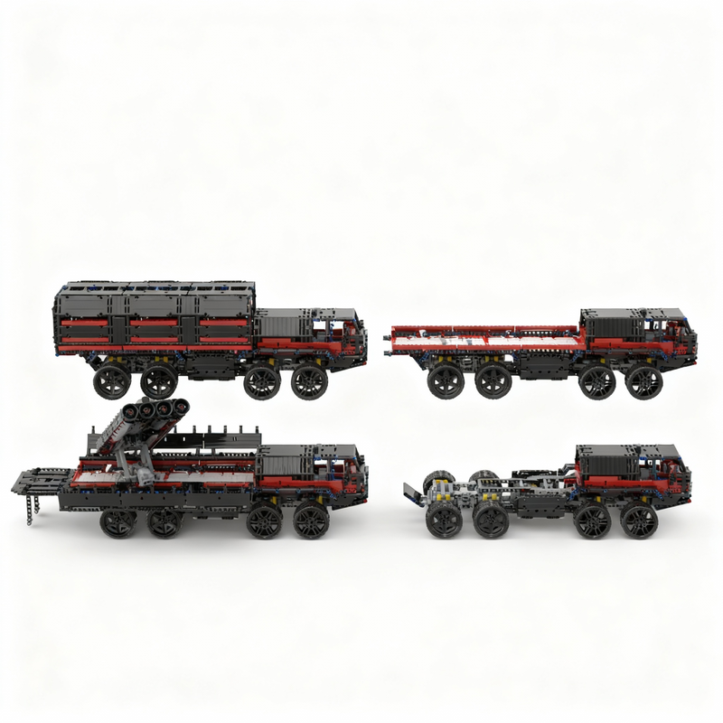 2641ピース MOC 8x8 ロケットキャリア テクニカル - Art And Craft Rocket のレビューと価格