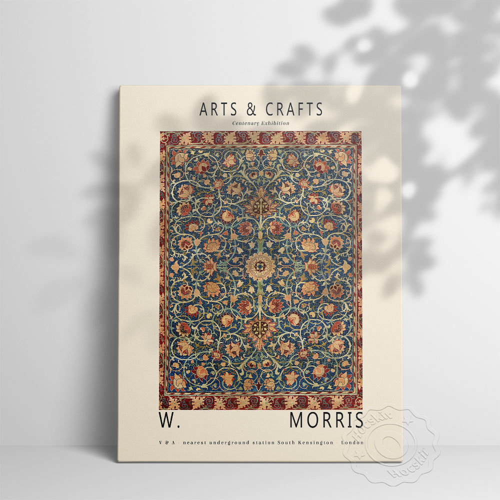 ウィリアム・モリス生誕100周年記念展覧会ポスター、レトロな - Art Craft Museum のレビューと価格