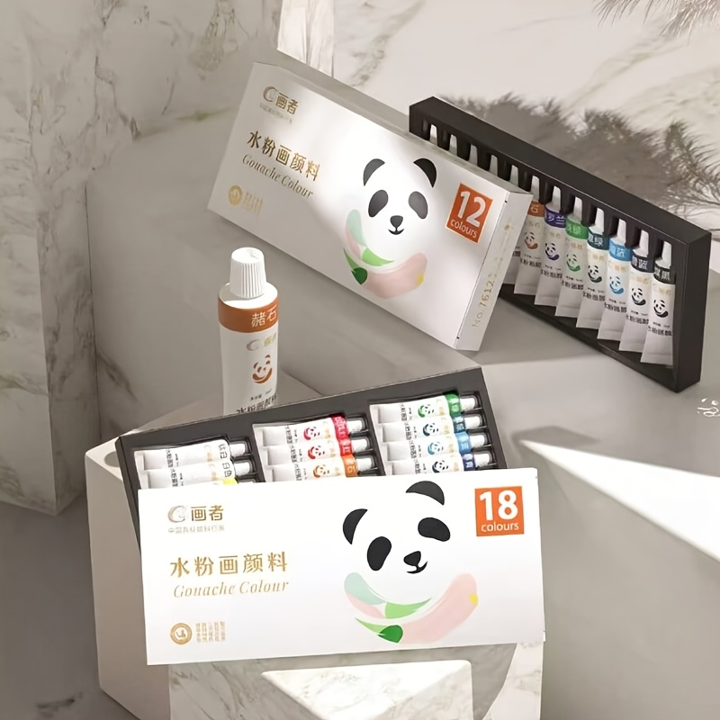 ガッシュ絵の具セット - アーティストグレード 12/18/ - Gouache Paint Set のレビューと価格