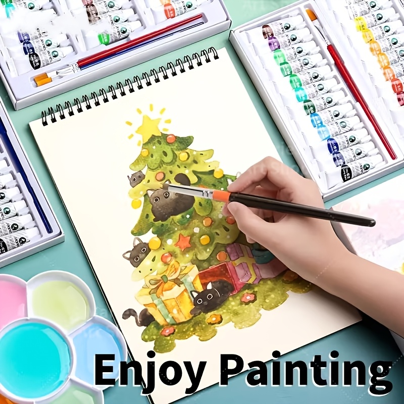 ガッシュ絵の具セット - アーティストグレード 12/18/ - Gouache Paint Set のレビューと価格