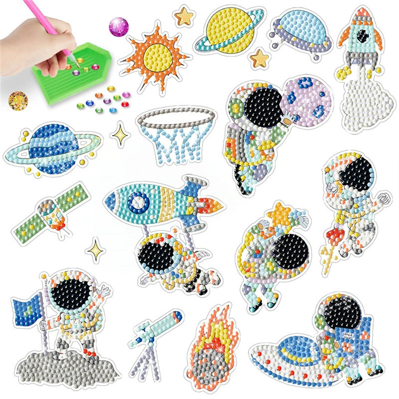 スペースダイヤモンドアートキット子供のための DIY ペイン - Art And Craft Rocket のレビューと価格