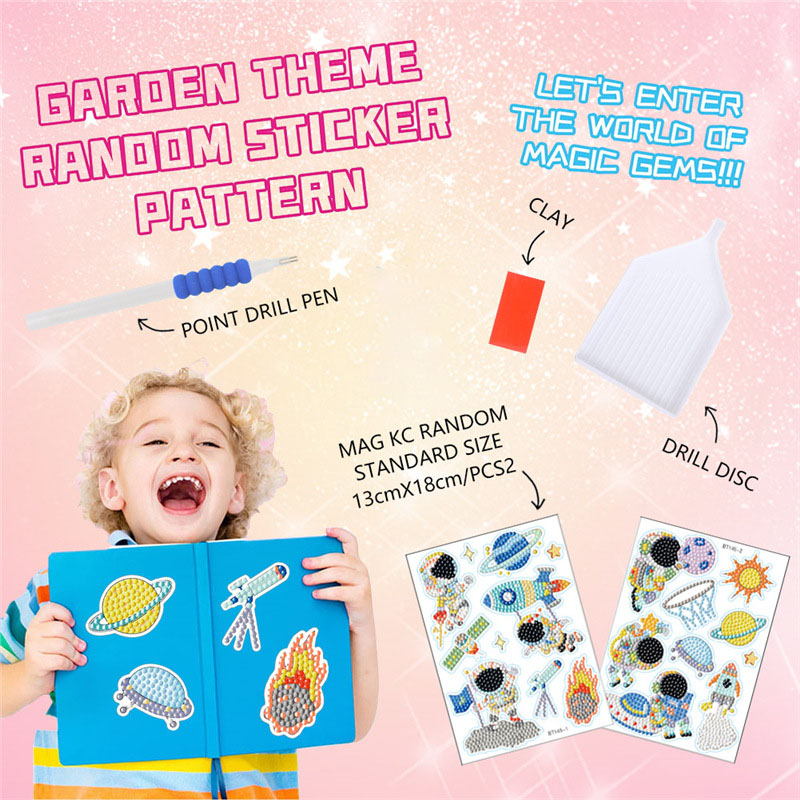 スペースダイヤモンドアートキット子供のための DIY ペイン - Art And Craft Rocket のレビューと価格