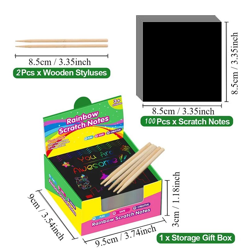 クリエイティブなスクラッチアートカードキットがたくさん！ 1 - Art Craft Stick のレビューと価格