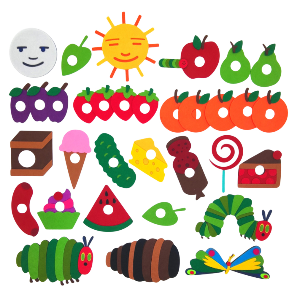 お腹が空いたイモムシのおもちゃ 英語絵本 教材 フェルトおも - Art Craft For Preschool のレビューと価格