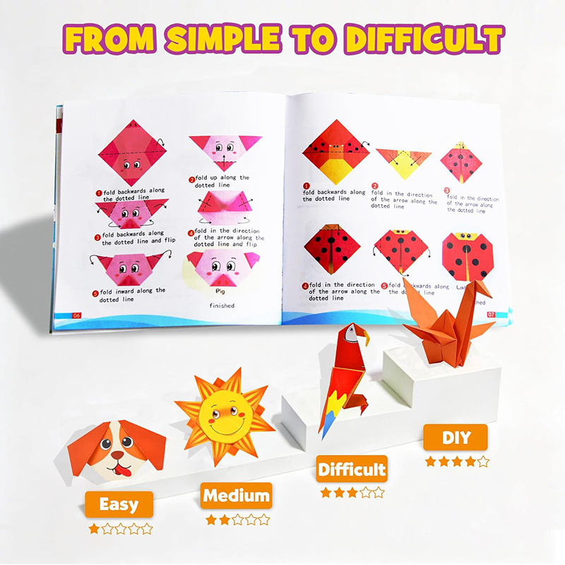 折り紙ペーパークラフトキット ガイダンスブック付き DIYア - Art Craft Paper のレビューと価格