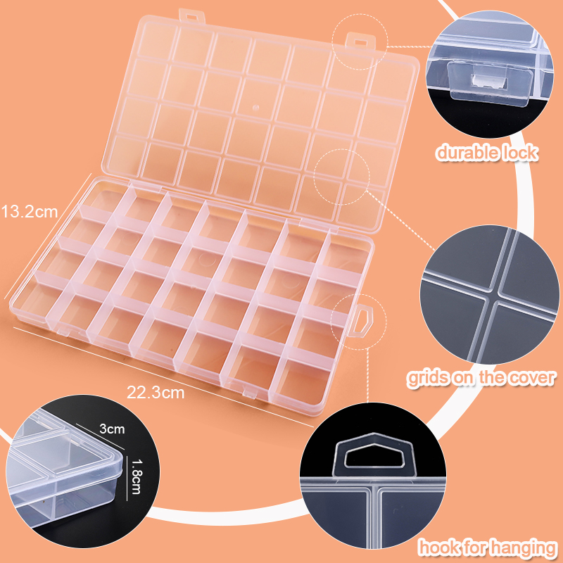 プラスチッククリアオーガナイザーボックスビーズ収納容器クラフ - Art Craft Organizer のレビューと価格