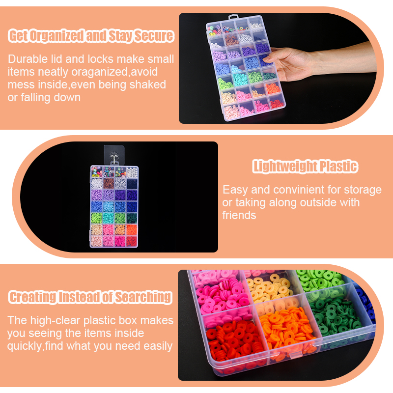 プラスチッククリアオーガナイザーボックスビーズ収納容器クラフ - Art Craft Organizer のレビューと価格