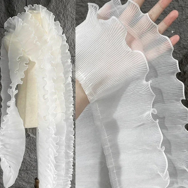 ミストレース生地プリーツテクスチャスカート裾袖口装飾衣料品ア - Art Craft Upholstery のレビューと価格