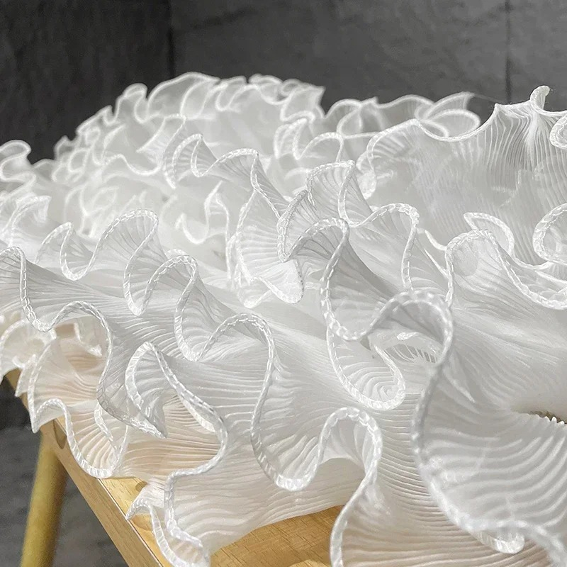 ミストレース生地プリーツテクスチャスカート裾袖口装飾衣料品ア - Art Craft Upholstery のレビューと価格