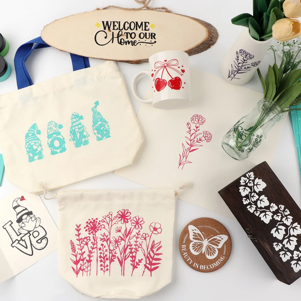 シルクスクリーンステンシル 再利用可能な自己粘着シルクスクリ - Silk Screen Printing のレビューと価格