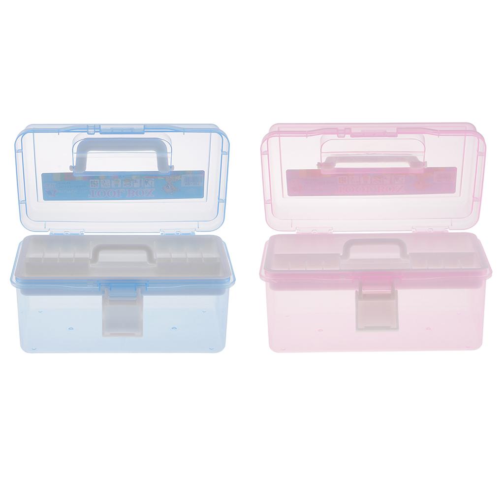 大容量アートクラフトオーガナイザーボックス二層プラスチック収 - Art Craft Organizer のレビューと価格