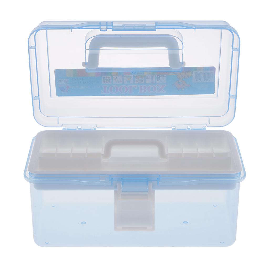 大容量アートクラフトオーガナイザーボックス二層プラスチック収 - Art Craft Organizer のレビューと価格