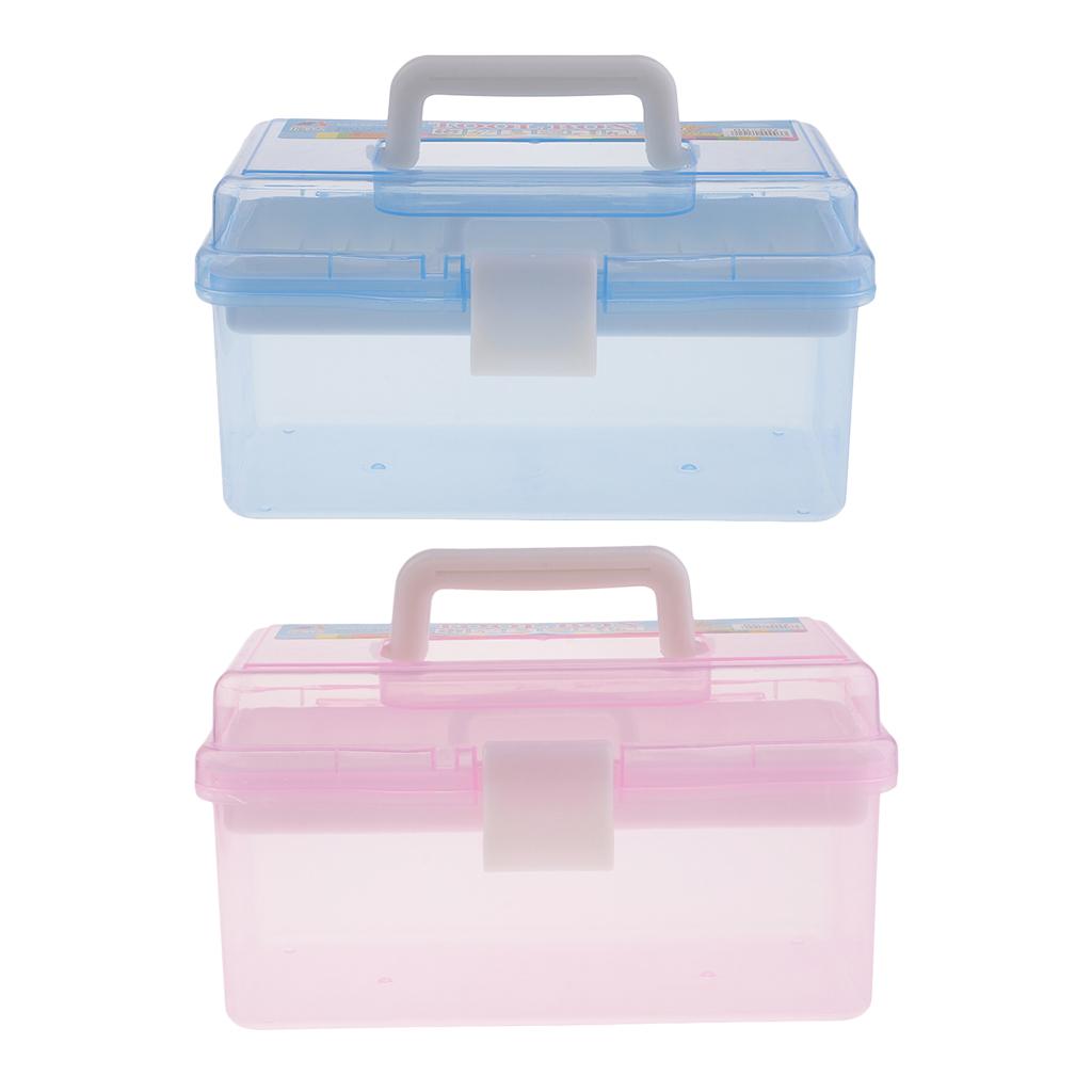 大容量アートクラフトオーガナイザーボックス二層プラスチック収 - Art Craft Organizer のレビューと価格