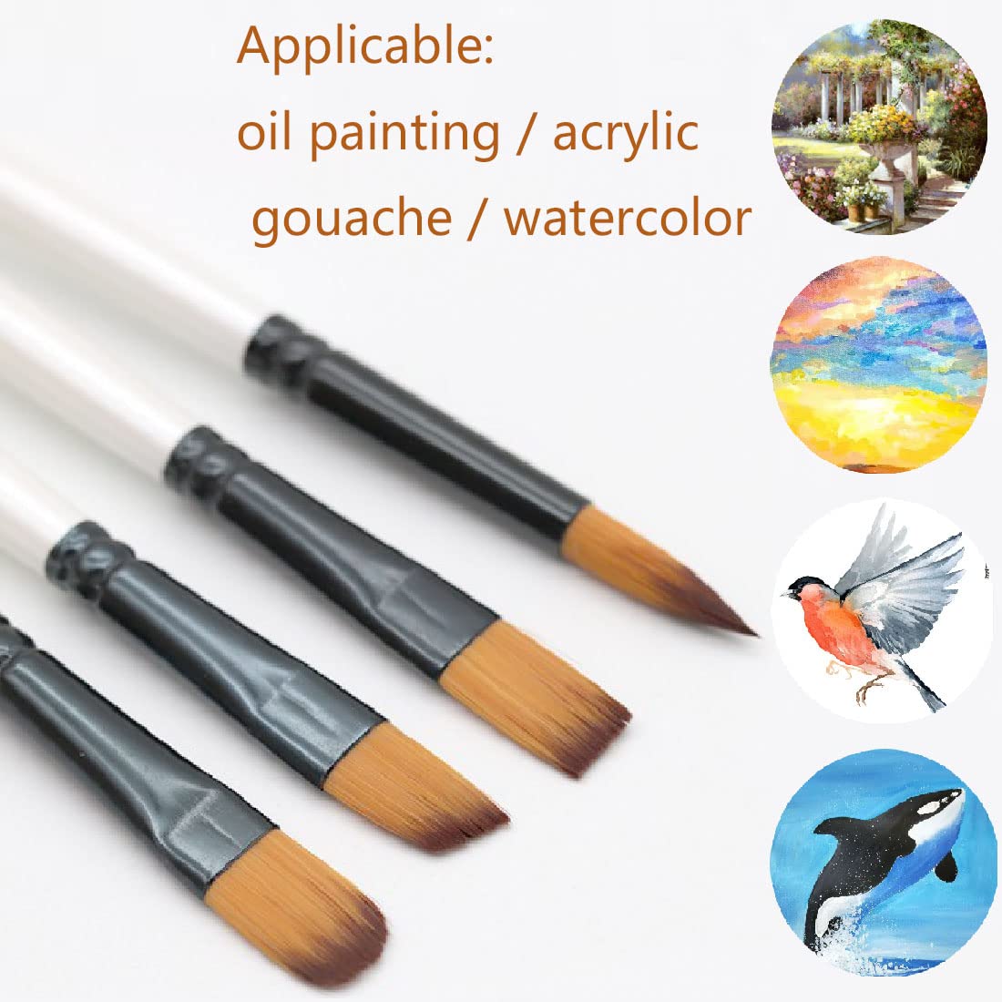BOMEIJIA ペイント ブラシ セット ラウンド フラッ - Gouache Paint Set のレビューと価格